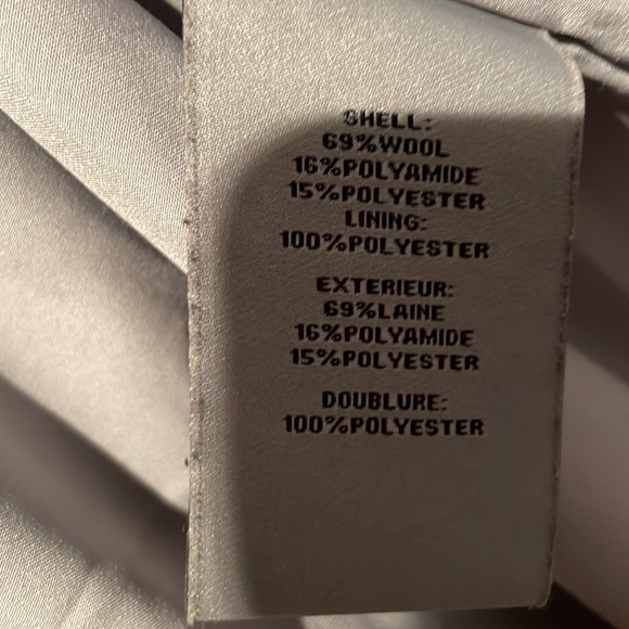 Zac Posen Camilla Shawl Collar Small Wool Grey Winter Coat - Picture 6 of 7